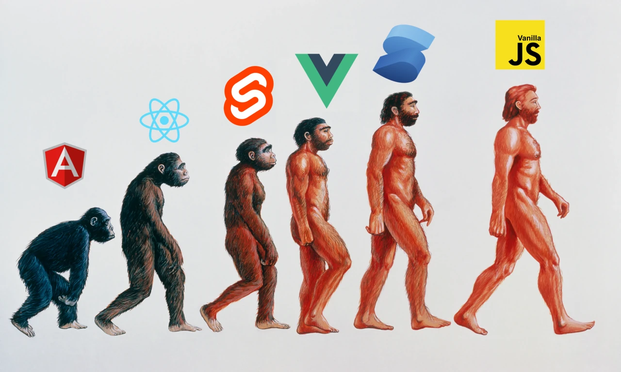 monkey evolution to man into frameworks